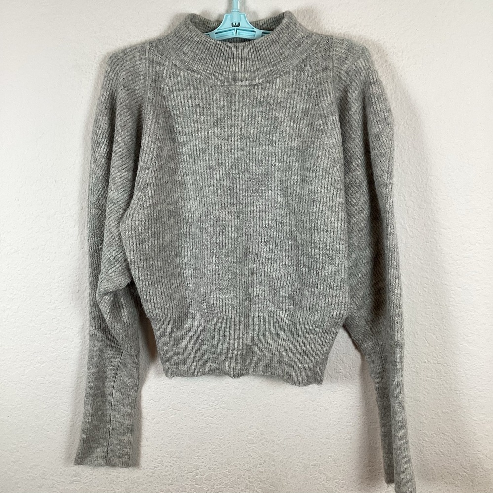 Prologue Womens Sweater Sz S Small Warm Long Sleeve Solid Comfort Gray Excellent